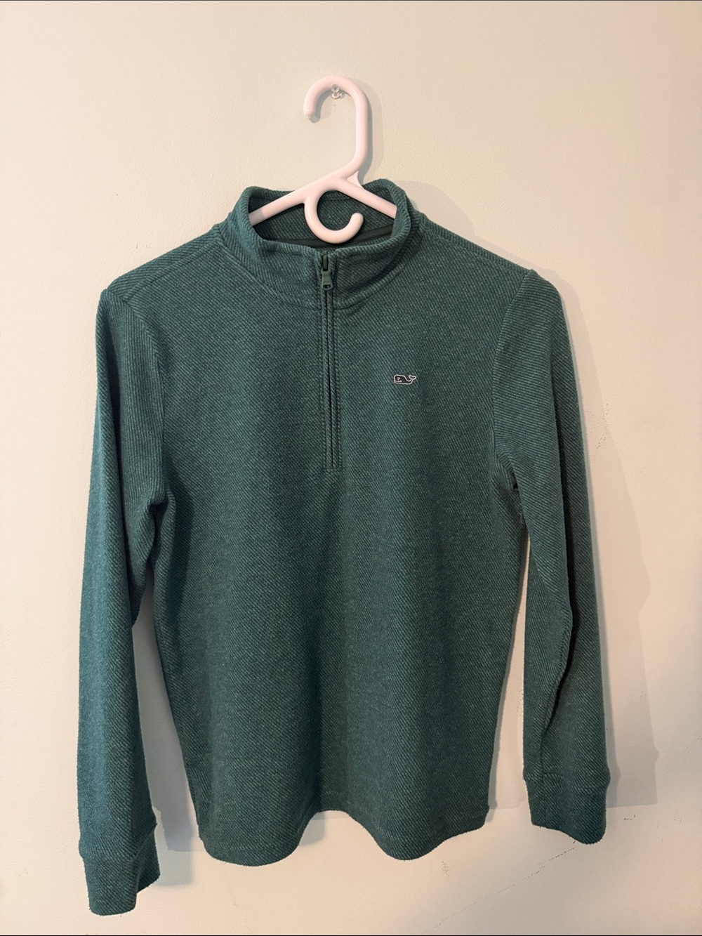 Vineyard Vines Boys Saltwater Quarter-Zip Sweater, Medium, Green